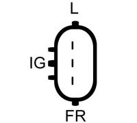 Alternateur LRB00441 LUCAS pour HONDA CIVIC V Coupé CIVIC VI Hatchback LOGO