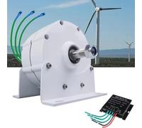 Alternateur Permanent Triphasé 2000w 12v 24v 48v Générateur De Moteur électrique à Aimant Permanent sans Engrenage avec Utilisation De Base pour Turbine à Eau D’éolienne, 12V