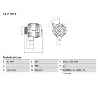 Alternateur Pour MERCEDES-BENZ MULTICAR PUCH CLASSE S G-MODEL SPRINTER
