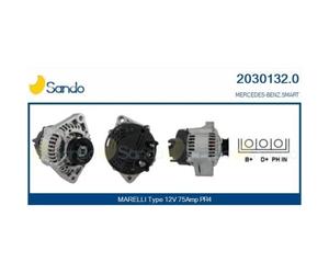 Alternateur Sando 2030132.0 pour Mercedes Benz Smart