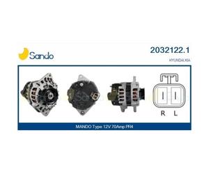 Alternateur Sando 2032122.1 pour Hyundai Kia