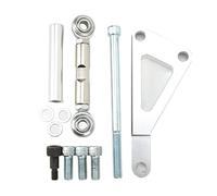 Alternateur Support Kit, Aluminium Résistant à la Corrosion, Remplacement pour Moteur SBC 350 Small Block - Surface Chromée Poli, Tendeur Intégré, Améliore la Durabilité et