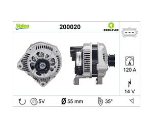 Alternateur VALEO 200020