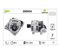 Alternateur VALEO 200034