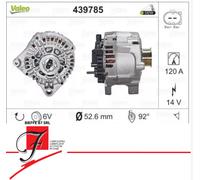 Alternateur Valeo 439785 120A - A1329060026 Smart Fortwo 451 De 2007 À 2024
