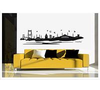 Alternatif - Sticker mural Istanbul Turquie Islam Besmele Osmanli Arabe Turquoiye Istanbul-1 (Noir, L / 150 cm x 35 cm)