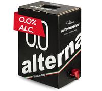 ALTERNATIVA Bag in Box Blanc Sec Sans Alcool 0,0% - 5 Litres - Boisson Désalcoolisé Premium Italien - Idéal pour Célébrations, Cadeaux, Occasions Spéciales - Alcool Free