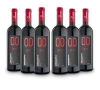 ALTERNATIVA Rouge Sans Alcool 0.0% - Pack de 6 Bouteilles de 750 ml - Vin Sec Italien Premium Désalcoolisé - Parfait pour les Célébrations et Cadeaux