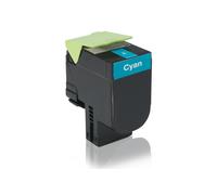Alternative à Lexmark 80C20C0 / 802C Cartouche toner, cyan