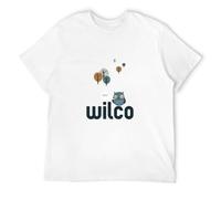 Alternative Wilco Tour 2015 Logo T Shirt for Men T-Shirt WhiteM