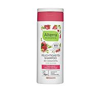 Alterra Moisture Shampoo 200 ml pour cheveux secs et abîmées, Richesse et Momentum, avec Grenade Bio, bio d'acacia Fleurs et Aloe Vera Bio, sans Silicones, Cosmétique Naturel, végétalien