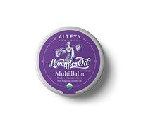 Alteya Organic Bulgare Lavande Baume 90g -Certifié USDA Biologique -Traitement du corps, des mains et des pieds avec de l'huile essentielle de lavande de qualité thérapeutique - Apaisant et hydratant