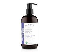 Alteya Organic Mélange de massage et d'huile corporelle avec lavande relaxante 250 ml - Certifiée 100% organique USDA, Pure bio naturelle - Traitement anti-stress apaisant calmant nourrissant la peau