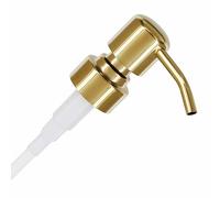 ALTGLAS Pompe De Rechange pour Distributeur de Savon Liquide 'Zagreb' | Filetage De 28mm • Or Brillant • Acier Inoxydable • Convient p.ex. Aux Bouteilles Jacky