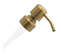 ALTGLAS Pompe De Rechange pour Distributeur de Savon Liquide 'Zagreb' | Filetage De 28mm • Or Brossé • Acier Inoxydable • Convient p.ex. Aux Bouteilles Jacky