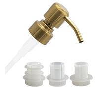 ALTGLAS Pompe en Acier INOX pour Distributeur de Savon Liquide 'Zagreb' | Avec Set De Bagues D'Étanchéité (18 - 23 mm) • Or Brossé • Distributeurs Upcycling à Partir De Vieilles Bouteilles