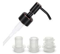 ALTGLAS Pompe pour Distributeur de Savon Liquide 'Budapest' - Rechange en Acier INOX, Upcycling avec Set de 3 Bagues d'Étanchéité pour Bouteilles de 18-23 mm (Noir Cuivre)