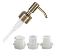 ALTGLAS Pompe pour Distributeur de Savon Liquide 'Budapest' - Rechange en Acier INOX, Upcycling avec Set de 3 Bagues d'Étanchéité pour Bouteilles de 18-23 mm (Bronze Vintage)