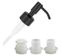 ALTGLAS Pompe pour Distributeur de Savon Liquide 'Budapest' - Rechange en Acier INOX, Upcycling avec Set de 3 Bagues d'Étanchéité pour Bouteilles de 18-23 mm (Noir)