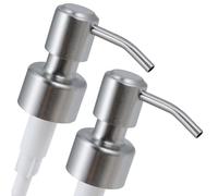 ALTGLAS Pompe pour Distributeur de Savon Liquide 'Roma' - Pomp de Rechange ou pour Upcycling en Acier INOX avec Filetage de 28 mm (Argent Brossé)