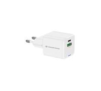 Conceptronic Chargeur secteur ALTHEA15W – 2 ports (USB‑A/USB‑C) 20W GaN Blanc