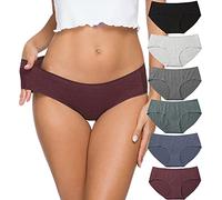 ALTHEANRAY sous-vêtements pour Femmes Coton Culottes sans Coutures Hipster Bikini Pack de 6（FR-EU3028S-B/DG）