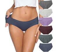 ALTHEANRAY sous-vêtements pour Femmes Coton Culottes sans Coutures Hipster Bikini Pack de 6（FR-EU3028S-Solid）