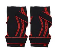 Althwuyu 2 pièces Manchon de Compression du Genou M avec Support de Coussin en Silicone pour la Course à Pied, Le Basket-Ball et la Salle de Sport