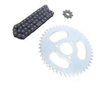 Althwuyu Kit de chaîne et de pignon T8F, chaîne d'entraînement de 50 Liens avec pignon arrière 44T et 9t, Remplacement des Mini vélos à 2 Traits