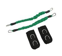 Althwuyu Lot de 2 sangles de cheville élastiques pour la musculation, le saut, les exercices de musculation, vert, 25 livres