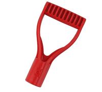 Althwuyu Manche de Pelle de Rechange, poignée en D légère pour Pelle et râteau, poignée en Plastique Confortable pour Creuser la Neige ou jardiner (Orange) (Noir) (Rouge)