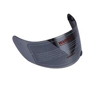 Althwuyu Motorcycle Helmet Visor Replacement Lens Silver Plated for Full Face Helmets Clear Wide View Lens with Snap Fit for Safe Riding 9.5in