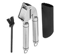 Althwuyu Presse-ail en acier inoxydable 304 avec finition miroir poli comprenant un éplucheur et une brosse en silicone pour hacher facilement dans les cuisines domestiques