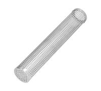Althwuyu tube fumé à granulé rond de 12 pouces, conception en acier cylindrique avec des ports de ventilation denses, pour les grillades et la cuisine extérieure (12 inches)