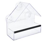 Althwuyu Window Bird Feeder, Plateau en Vue Transparente avec Aspirant, Accessoire d'observation des Oiseaux extérieurs et intérieure pour Balcon ou Jardin