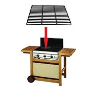 ALTIGASI Pièce de rechange originale - Grille en fonte Barbecue Adelaide Gris 3 Woody - 45 x 30 cm