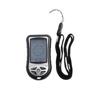 Altimètre de poche portable Baromètre Thermomètre avec électronique et rétro-éclairage pour alpinisme et voyage