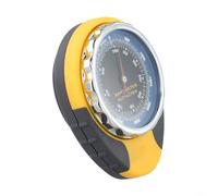 Altimètre extérieur 4 en 1 avec baromètre et thermomètre, outil de prévision météo ABS pour randonnée, camping, jaune pour cadran 60 mm, pas besoin de batterie
