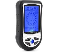 altimètre numérique 8 en 1 avec baromètre, boussole, thermomètre & prévisions météo - Appareil multifonctionnel portable pour l'extérieur avec écran LCD