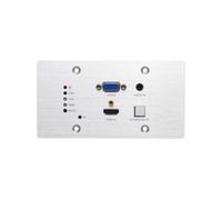 ALTIMIUM Emetteur mural HDBT, 4K, signal garanti 70m, HDMI, VGA, RS23