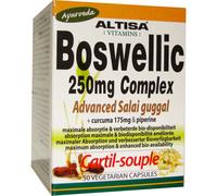 Altisa Cartil-Souple Boswellic 250mg Complex Advanced Salai Guggal 50 Capsules Végétariennes