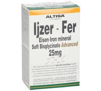 Altisa Fer Soft Bisglycinate 25mg Advanced 90 Comprimés Végétariens