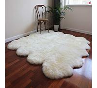 Altlue Grand Tapis Peau Mouton Veritable Grand Tapis Fourrure Naturel Peau De Bete (Size : 8p(185 * 200cm))