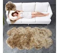Altlue Grand Tapis Peau Mouton Veritable Tapis Fourrure Naturel Peau De Bete