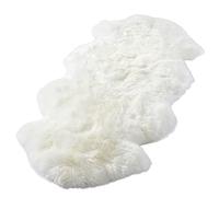 Altlue Grand Tapis Peau Mouton Veritable Tapis Fourrure Naturel Peau De Bete (Blanc) (Size : 2p(75X205cm))