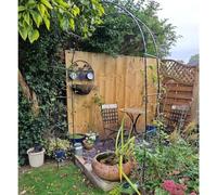 Alto Auvent de jardin 220 cm/230 cm - Élégant abat-jour d'extérieur noir à assembler facile parfait pour la décoration de cour et de terrasse 280 x 220 cm - Améliore l'esthétique du jardin