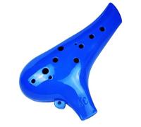 Alto C ocarina Flûte Traversière Alto 12 Trous En Résine Et Céramique Accordage En Do Multicolore(Blue)