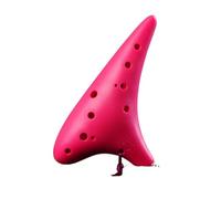 Alto C ocarina Ocarina Alto 12 Trous Incassable Clé En Do Clé En La Résine Écologique Spécial Enseignement(Pink)