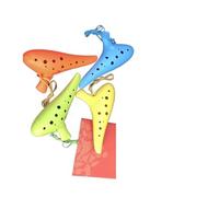 Alto C ocarina Ocarina En Plastique À 12 Trous Modèle Pédagogique Pour Débutants(Yellow)