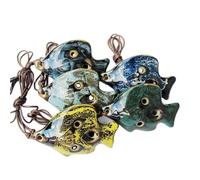 Alto C ocarina Ocarina Instrument Trou Souffle Pratique Débutant Simple Rainuré Porcelaine Pendentif Musique